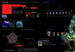 Vendo conta de Dota 2 4751MMR Divine 1