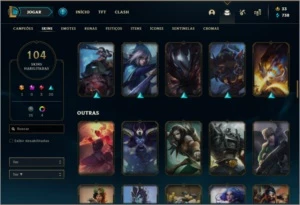 Conta ouro 4 com 140 champs e 104 skins ( 1,3kk de Talon ) - League of Legends LOL