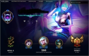 CONTA LEAGUE OF LEGENDS - GOLD 1 - BORDA DE PLATINA LOL
