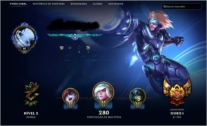 CONTA LEAGUE OF LEGENDS - GOLD 1 - BORDA DE PLATINA LOL