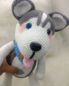 Amigurumi Cachorrinho Husk Siberiano - Artesanato e Personalizados