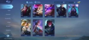 Conta Mobile Legends com 43 heróis e 43 skins
