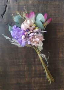 Ramo Flores Desidratadas - Lilás - Artesanato e Personalizados