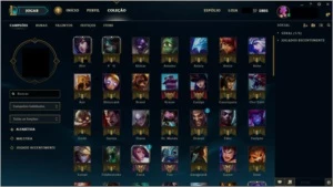 CONTA LEAGUE OF LEGENDS OURO I, 30 SKINS. LOL