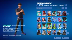 Conta de Fortnite Tryhard Heroina,Serenata,Picareta FNCS