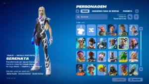Conta de Fortnite Tryhard Heroina,Serenata,Picareta FNCS