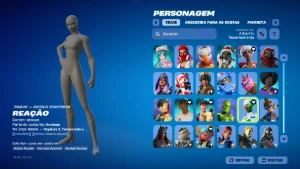 Conta de Fortnite Tryhard Heroina,Serenata,Picareta FNCS