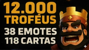 Conta Clash Royale 12k Troféus Com Decks Fortes Upados