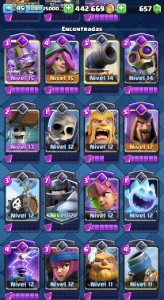 Conta Clash Royale 12k Troféus Com Decks Fortes Upados