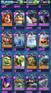 Conta Clash Royale 12k Troféus Com Decks Fortes Upados