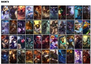 Conta ouro 3 com TODOS os champs e 139 Skins + 1 Prestigio - League of Legends LOL