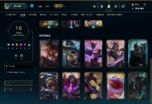 Mestre com 40 Champs e 16 Skins - League of Legends LOL