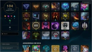 CONTA COM 96 CAMPEÕES E 31 SKINS BRONZE 1 - League of Legends LOL