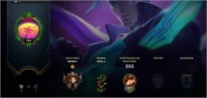 CONTA COM 96 CAMPEÕES E 31 SKINS BRONZE 1 - League of Legends LOL