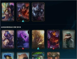 ACC LOL - SEASON 2 VÁRIAS SKINS(rara), 90% DOS CHAMPIONS - League of Legends