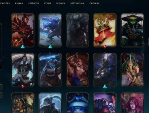 ACC LOL - SEASON 2 VÁRIAS SKINS(rara), 90% DOS CHAMPIONS - League of Legends