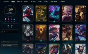 ACC LOL - SEASON 2 VÁRIAS SKINS(rara), 90% DOS CHAMPIONS - League of Legends