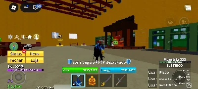 Vendo conta do Blox Fruits pronta para jogar no Segundo Mar! - Roblox