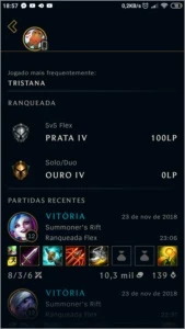 Conta Gold 4 flexível prata - League of Legends LOL