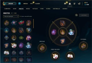 Conta ouro 4 com 41 Champs e 6 Skins + 1 Fragmento - League of Legends LOL