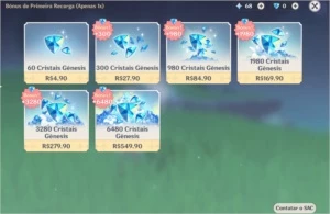 Diluc+Tumulo / Venti / Keqing / Tartaglia e arma 5* - Genshin Impact