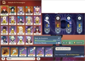 Diluc+Tumulo / Venti / Keqing / Tartaglia e arma 5* - Genshin Impact
