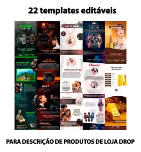 Mega Pack 22 Templates Descrição De Produtos De Dropshipping