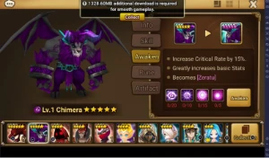 Conta Zeratu (Dark Chimera) - Summoners War