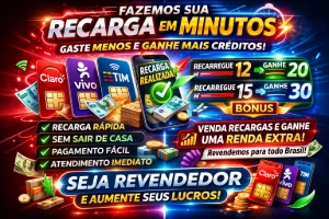 Recargas Online — Vivo ,Tim & Claro --Revenda Ou Uso Pessoal - Outros