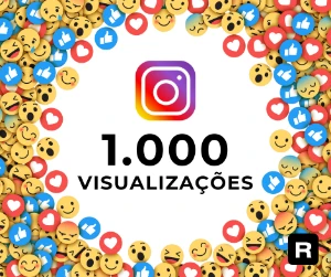 1000 Visualizações Instagram - Redes Sociais