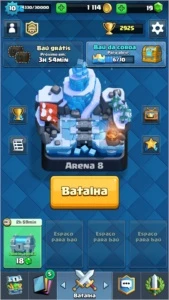 CLASH ROYALE NV 10+2 Lendarias+Ancião clã TOP 200 BR