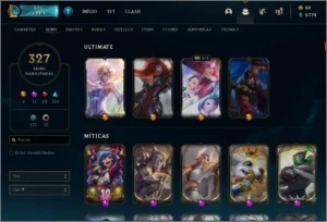 Conta LoL 327 skins - League of Legends