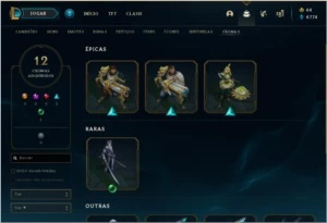 Conta LoL 327 skins - League of Legends