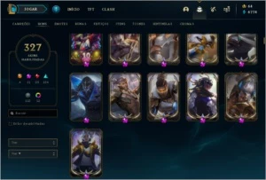 Conta LoL 327 skins - League of Legends