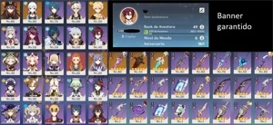Conta com Ayaka + Cortadora da Neblina - Genshin Impact