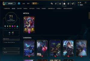 Unranked com 110 Champs e 71 Skins ( JG / SUP / TOP ) - League of Legends LOL