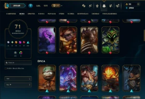 Unranked com 110 Champs e 71 Skins ( JG / SUP / TOP ) - League of Legends LOL