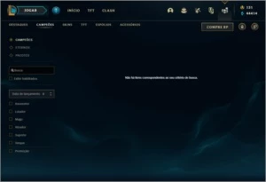Conta League of Legends com todas as skins do jogo LOL