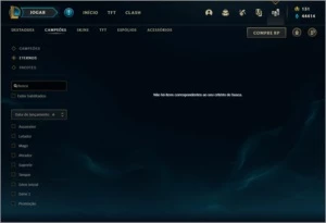 Conta League of Legends com todas as skins do jogo LOL