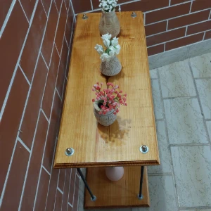 Estante sapateira em pinus com 2 prateleiras - Artesanato e Personalizados