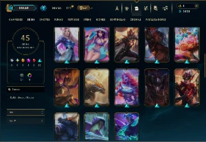 Mestre com 150 Champs e 45 Skins ( 73 PDL ) - League of Legends LOL