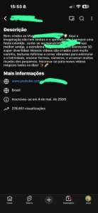 Vendo conta no YouTube 17,200 inscritos - Redes Sociais