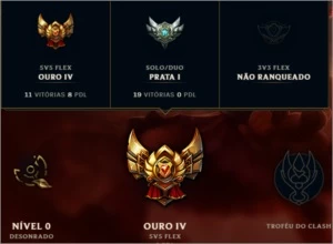 Conta League of Legends. LOL