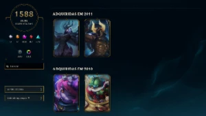 ✨✅ CONTA 2010 1593 SKINS (+35K GASTO) + VALORANT (+1k600) ✅✨ - League of Legends LOL