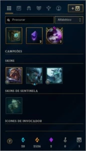 Conta de LOL - League of Legends