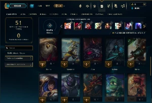 Mestre com 32 Champs e 8 Skins - League of Legends LOL