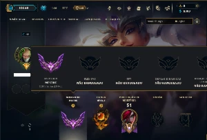 Mestre com 32 Champs e 8 Skins