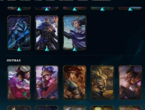 Conta League of legends TODOS OS CHAMPS 144 SKINS ESMERALDA1 LOL