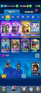 Conta CLASH ROYALE NV 64, troféus 11k+, 17 Evo, 2 Hero, LEIA