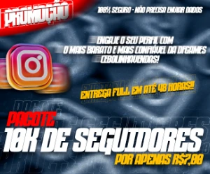 10K DE SEGUIDORES NO INSTAGRAM - Redes Sociais